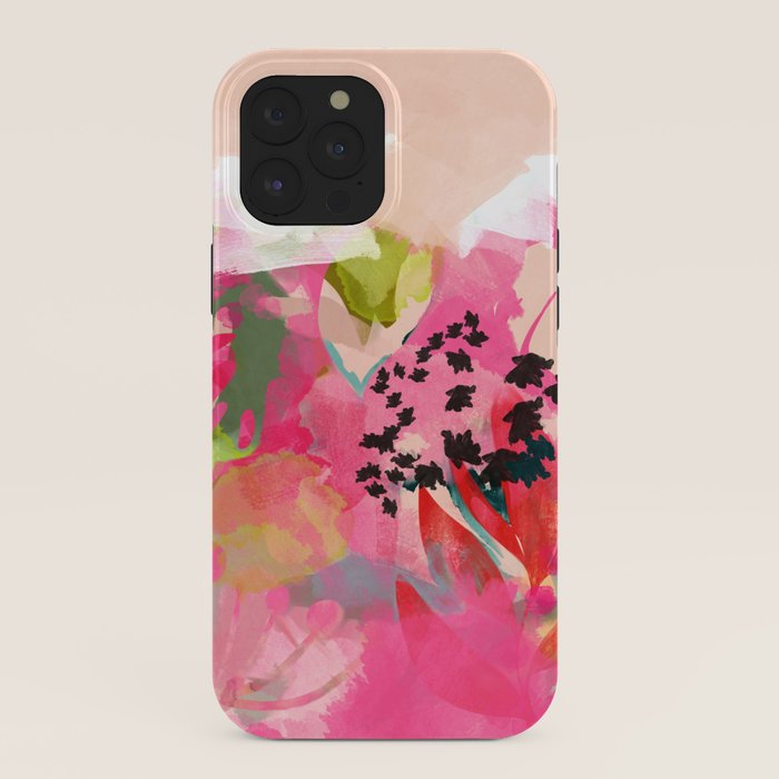 pink summer garden dream abstract iPhone Case Gallery Image 40