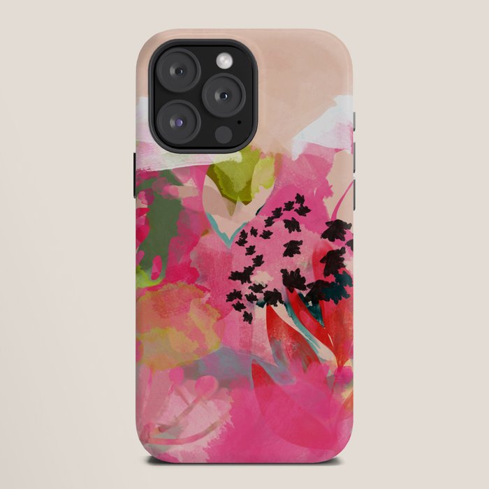 pink summer garden dream abstract iPhone Case Gallery Image 12