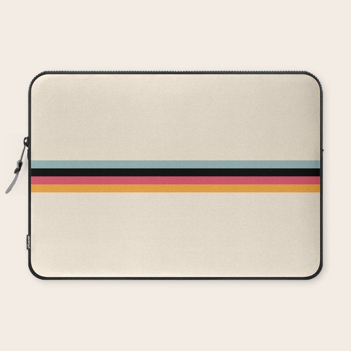 Ishtar - Classic Retro Summer Stripes Laptop Sleeve Gallery Image 2