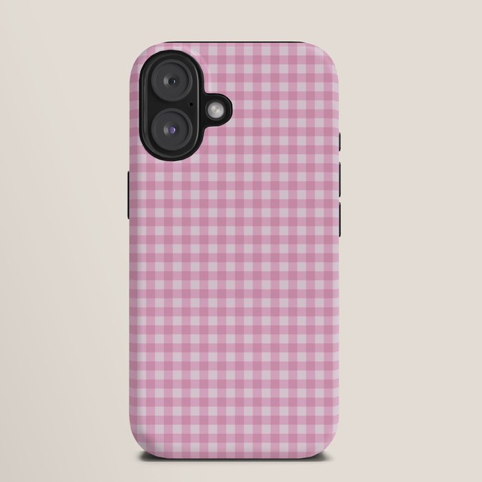 Gingham Plaid Pattern - Pastel Pink iPhone Case Gallery Image 9