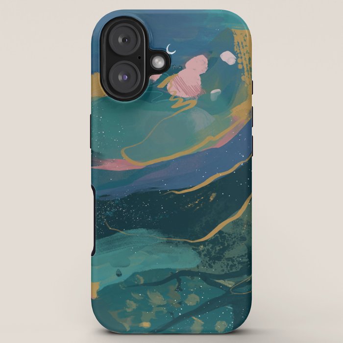 "You Are Worthy" Midnight Background iPhone Case Gallery Image 5