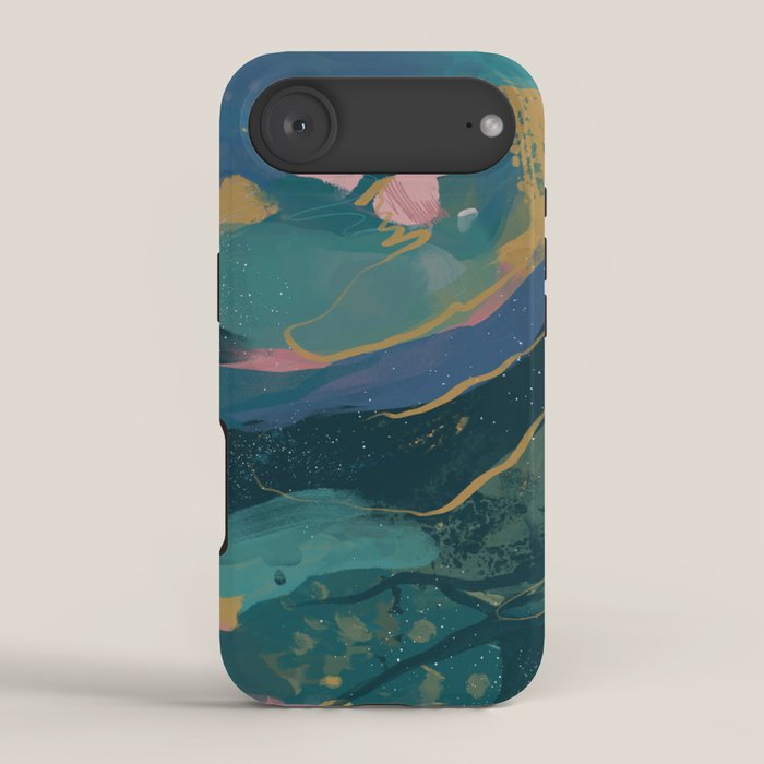 "You Are Worthy" Midnight Background iPhone Case Gallery Image 2
