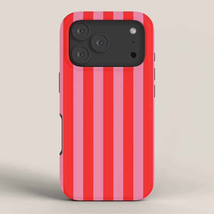 bougie pink red stripe iPhone Case Gallery Image 3