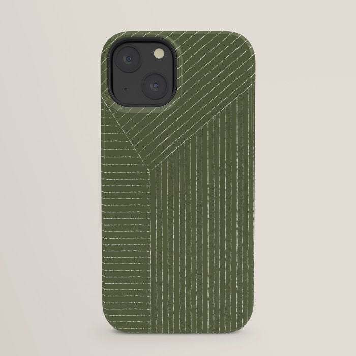 Lines (Moss Green) iPhone Case Gallery Image 29