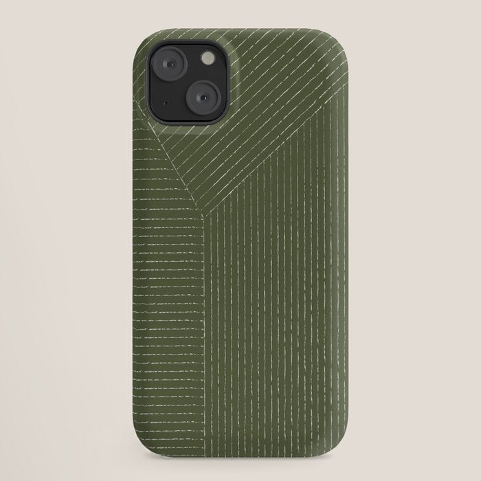 Lines (Moss Green) iPhone Case Gallery Image 18