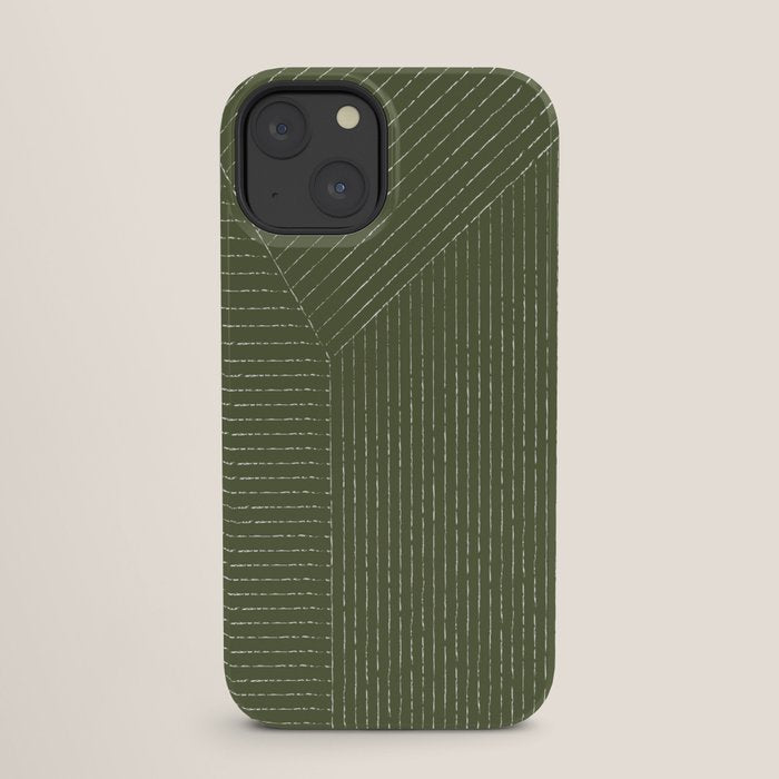 Lines (Moss Green) iPhone Case Gallery Image 25