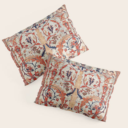 Tabriz Azerbaijan Northwest Persian Silk Rug Print Pillow Sham Gallery Image 3