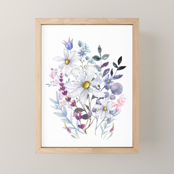 Wildflowers V Mini Art Print Gallery Image 1