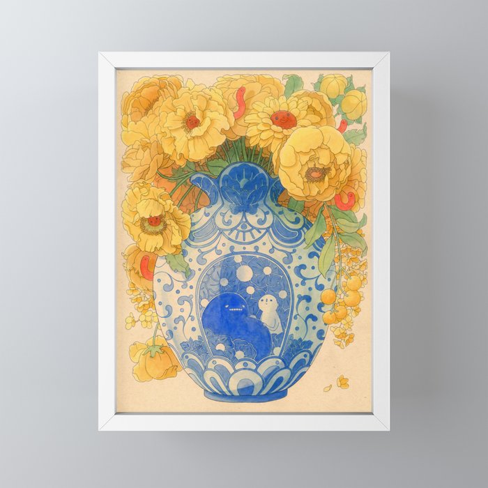 Bloom in Yellow Mini Art Print Gallery Image 4