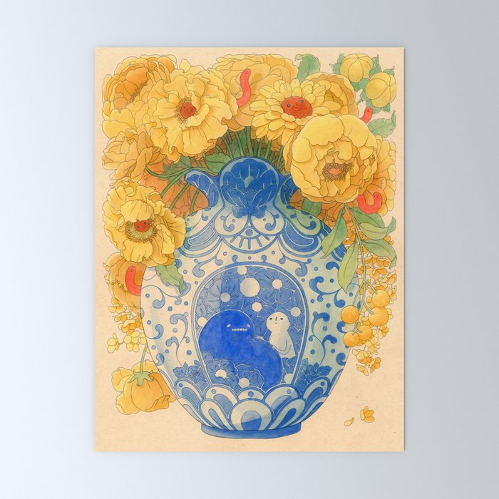 Bloom in Yellow Mini Art Print Gallery Image 6