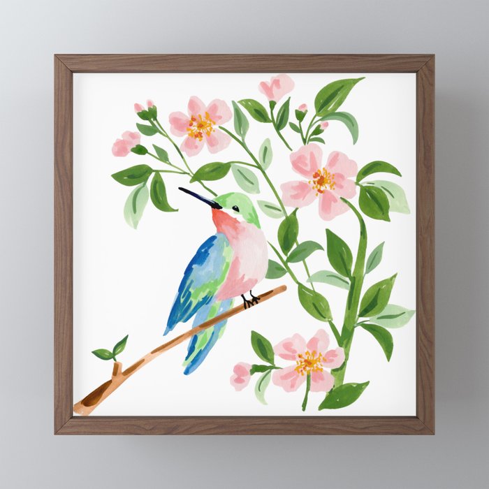 Hummingbird Mini Art Print Gallery Image 2