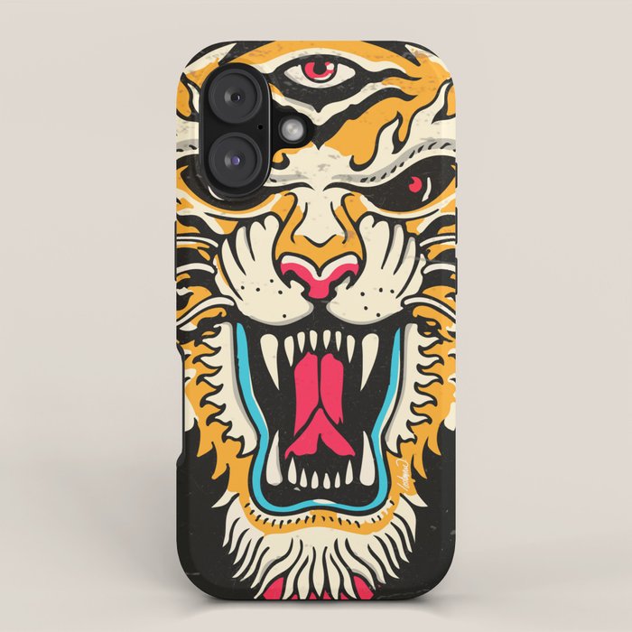 Tiger 3 Eyes iPhone Case Gallery Image 1