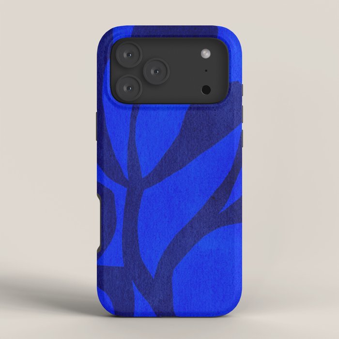 Abstract botanical- blue garden iPhone Case Gallery Image 4