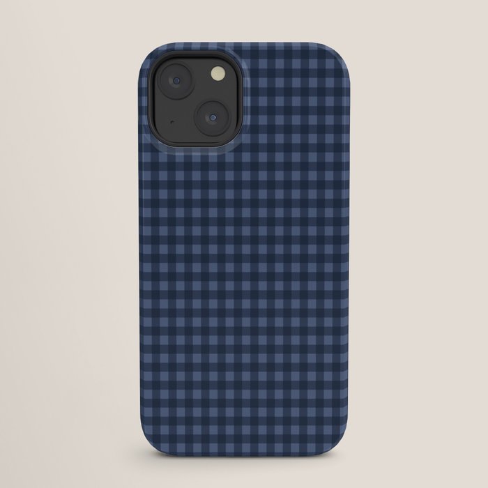 Gingham Plaid Pattern - Navy Blue iPhone Case Gallery Image 25