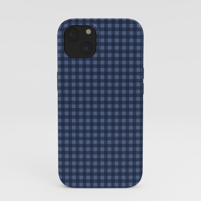 Gingham Plaid Pattern - Navy Blue iPhone Case Gallery Image 37