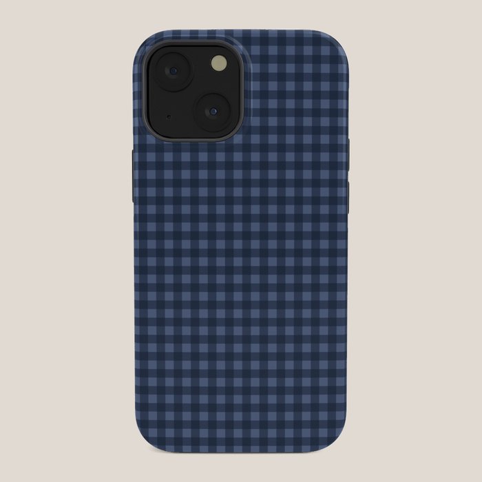 Gingham Plaid Pattern - Navy Blue iPhone Case Gallery Image 34