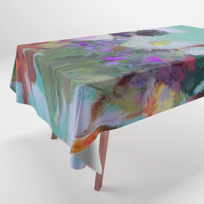 abstract floral bloom Tablecloth Gallery Image 1