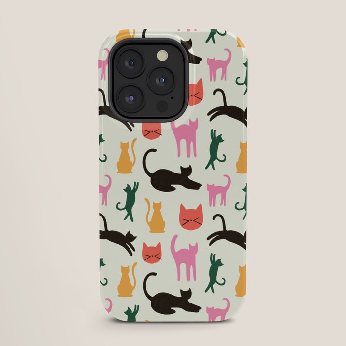Colorful Cats Pattern iPhone Case Gallery Image 27