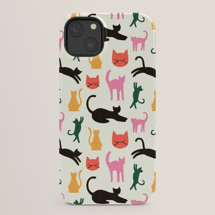 Colorful Cats Pattern iPhone Case Gallery Image 22