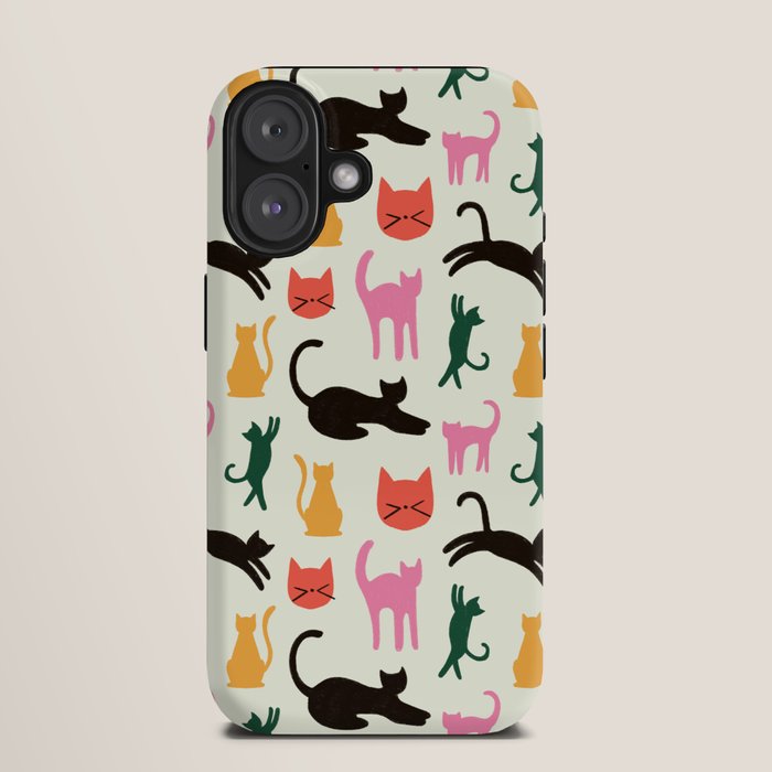 Colorful Cats Pattern iPhone Case Gallery Image 9