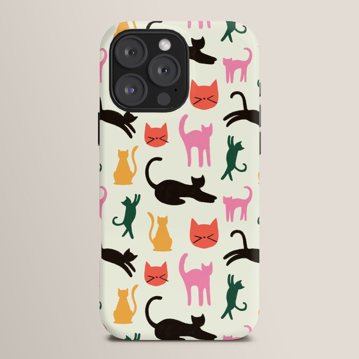 Colorful Cats Pattern iPhone Case Gallery Image 16