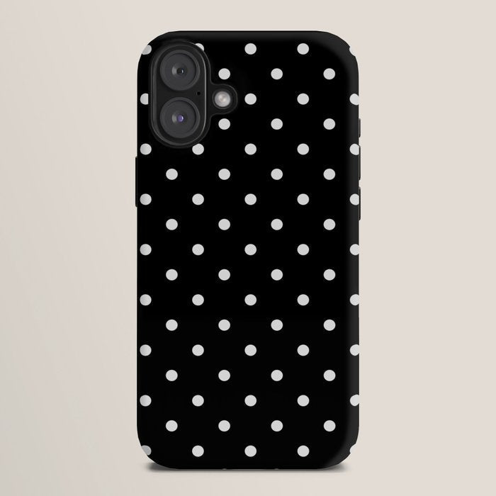 Black and White Polka Dots iPhone Case Gallery Image 10