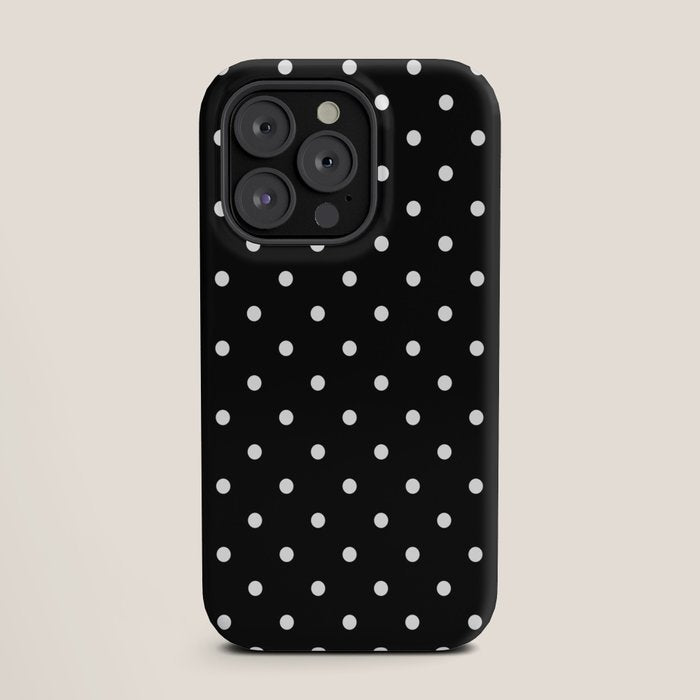 Black and White Polka Dots iPhone Case Gallery Image 19