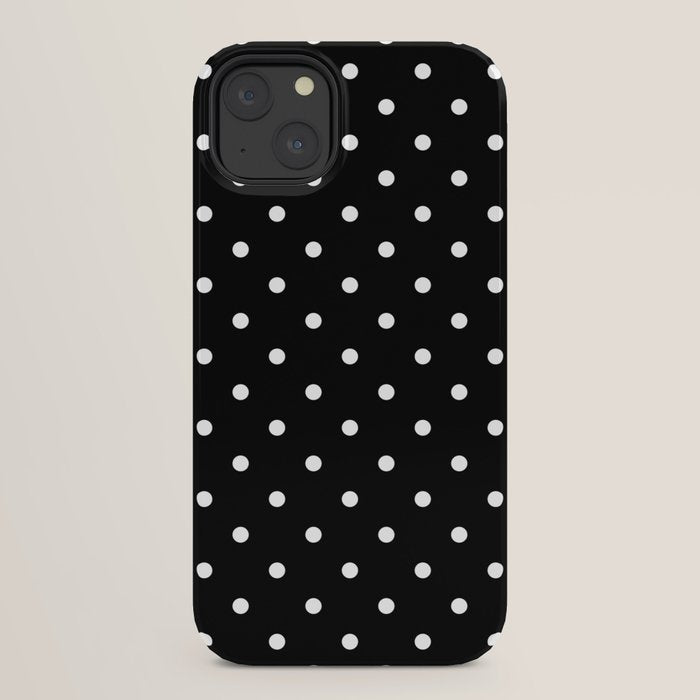 Black and White Polka Dots iPhone Case Gallery Image 22