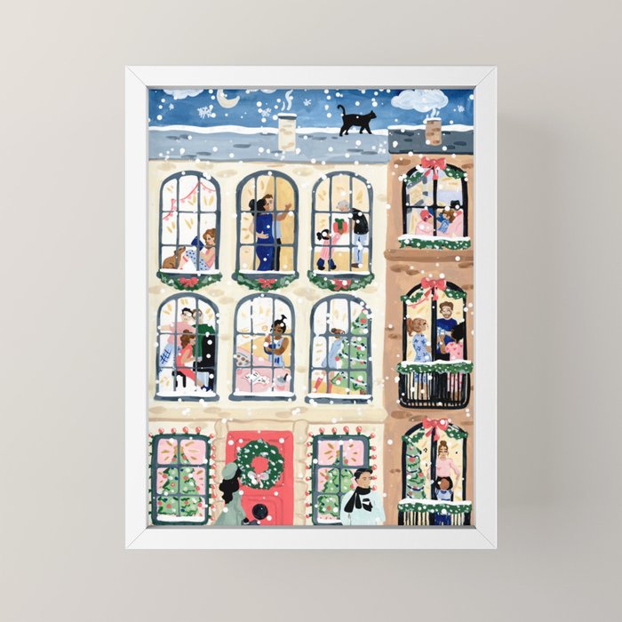 Holiday Apartment Windows Mini Art Print Gallery Image 4