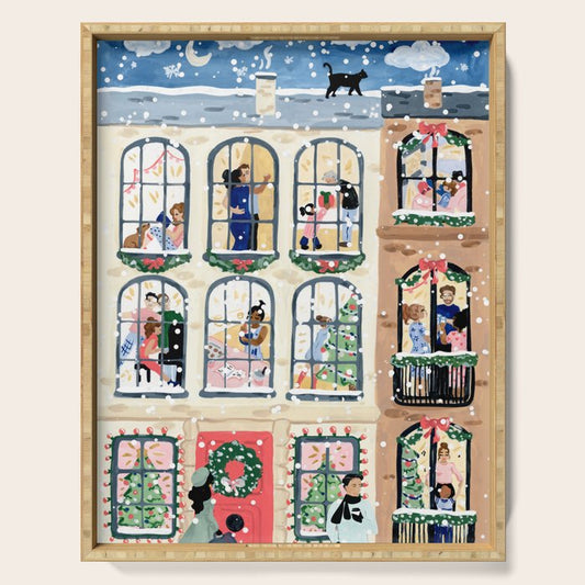 Holiday Apartment Windows Serving Tray Gallery Image 1