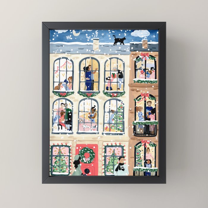 Holiday Apartment Windows Mini Art Print Gallery Image 3