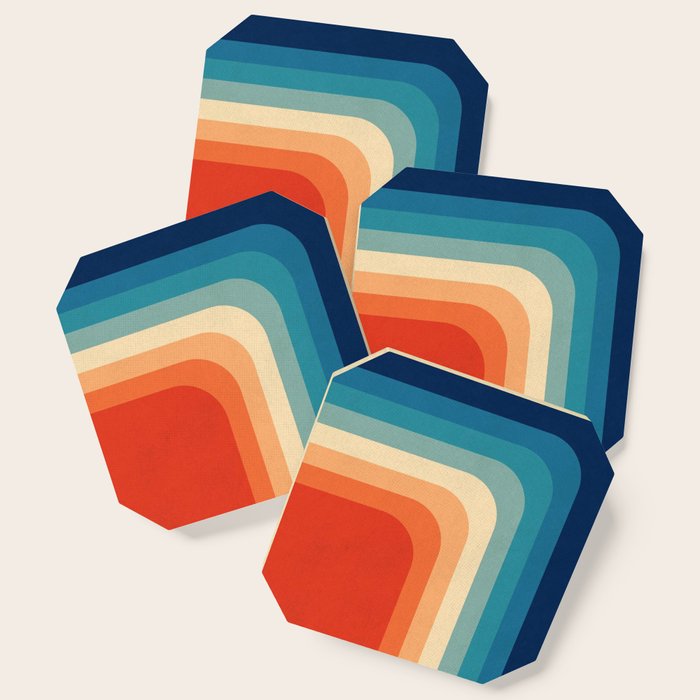 Retro 70s Color Palette III Coaster Gallery Image 1