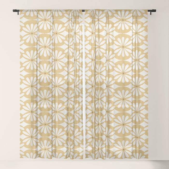 Solstice Boho Geometric Goldenrod Window Curtain Gallery Image 17