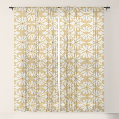 Solstice Boho Geometric Goldenrod Window Curtain Gallery Image 17