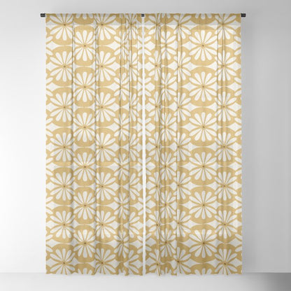 Solstice Boho Geometric Goldenrod Window Curtain Gallery Image 18