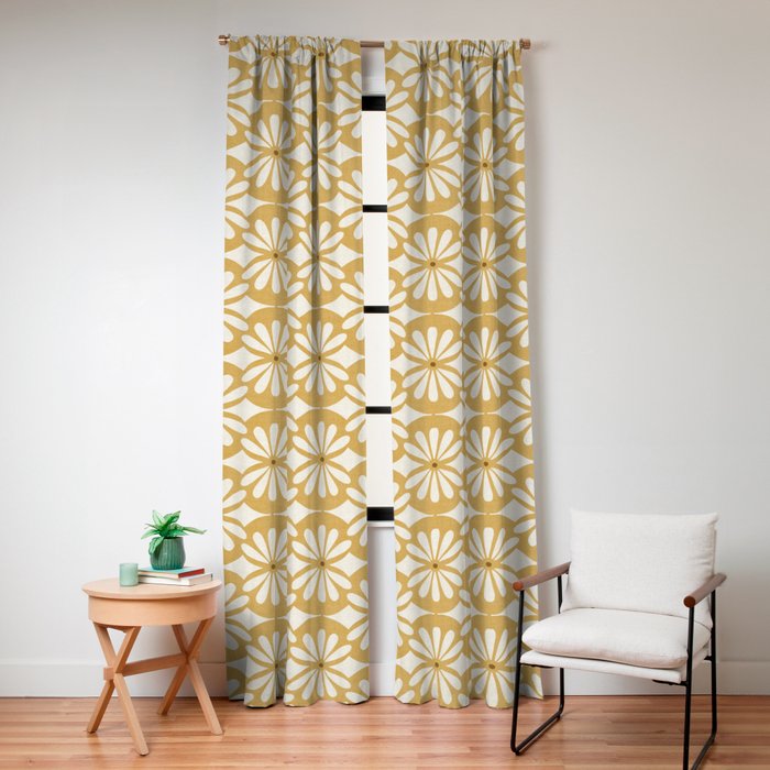 Solstice Boho Geometric Goldenrod Window Curtain Gallery Image 8