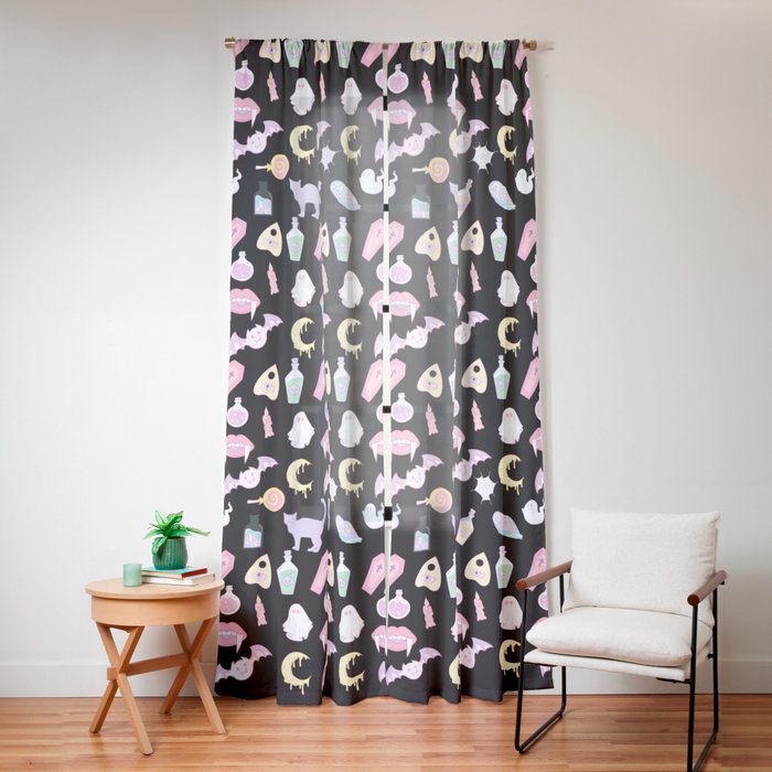 Pastel Goth Window Curtain Gallery Image 16