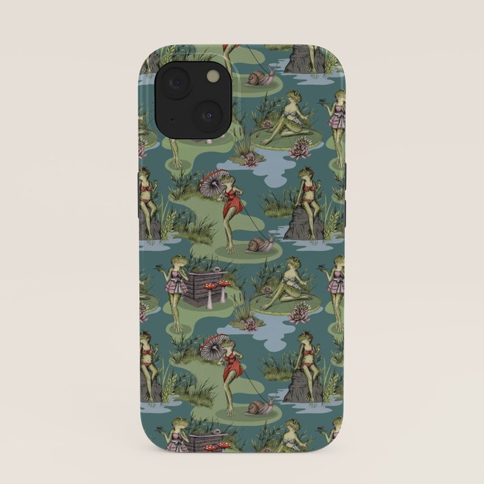 Vintage Pin-Up Girl Frogs iPhone Case Gallery Image 37