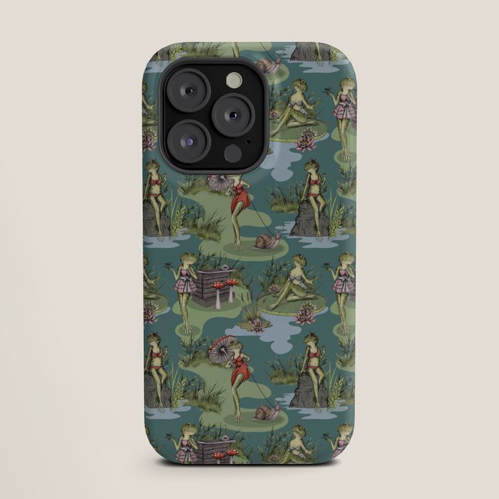 Vintage Pin-Up Girl Frogs iPhone Case Gallery Image 19