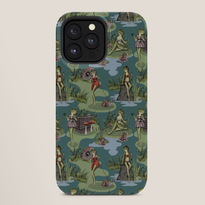 Vintage Pin-Up Girl Frogs iPhone Case Gallery Image 28