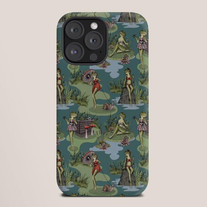Vintage Pin-Up Girl Frogs iPhone Case Gallery Image 20