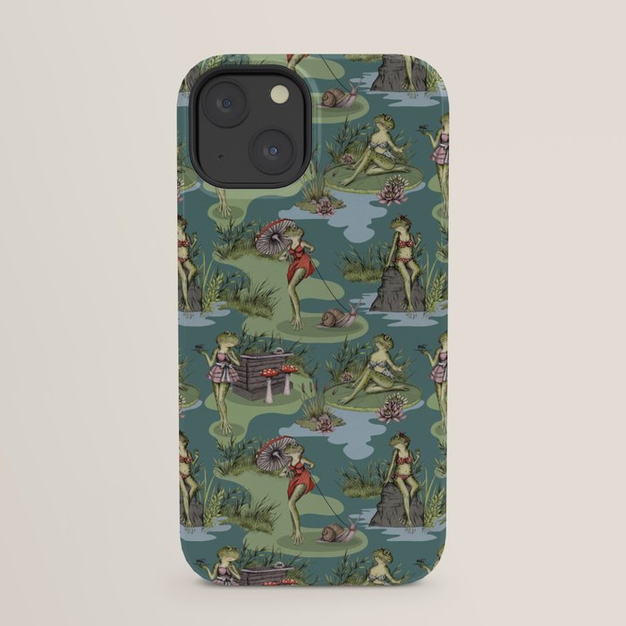 Vintage Pin-Up Girl Frogs iPhone Case Gallery Image 21