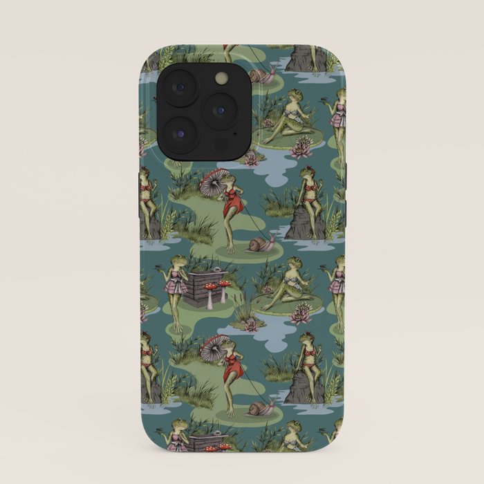 Vintage Pin-Up Girl Frogs iPhone Case Gallery Image 39