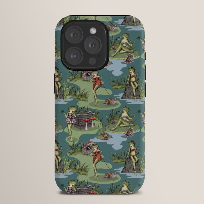 Vintage Pin-Up Girl Frogs iPhone Case Gallery Image 15
