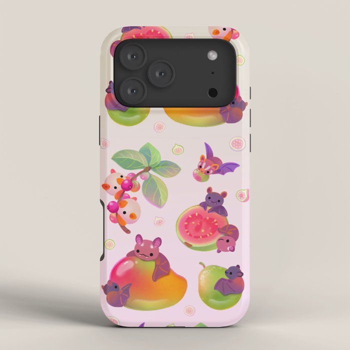 Fruit and bat - pastel iPhone Case Gallery Image 4