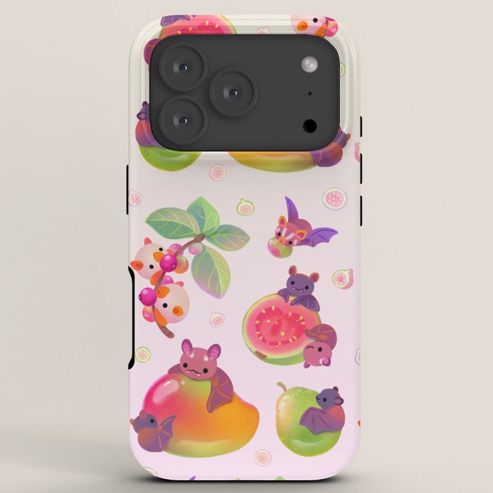 Fruit and bat - pastel iPhone Case Gallery Image 7