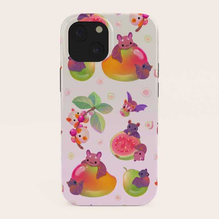Fruit and bat - pastel iPhone Case Gallery Image 38