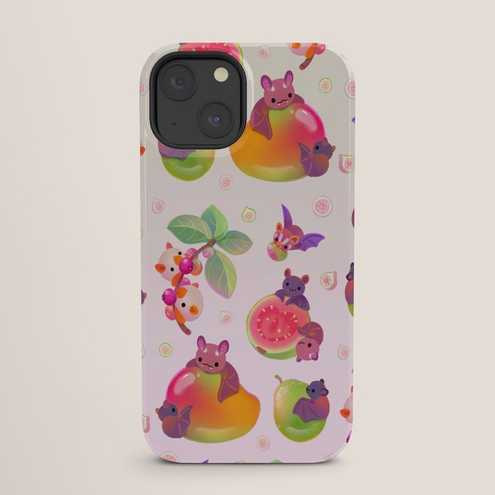 Fruit and bat - pastel iPhone Case Gallery Image 25
