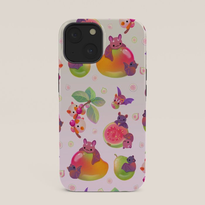 Fruit and bat - pastel iPhone Case Gallery Image 33