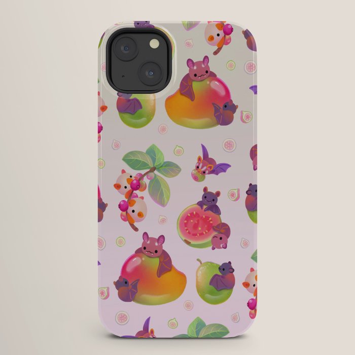 Fruit and bat - pastel iPhone Case Gallery Image 26